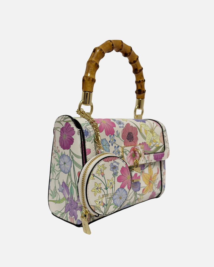 Luxe Camellia Crossbody Bag