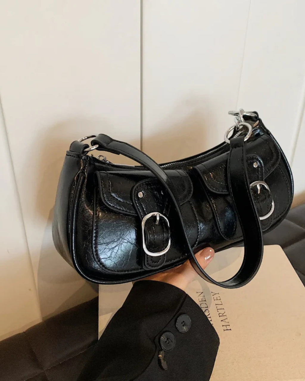 The Classic Black Baguette