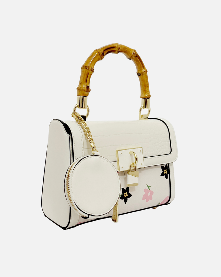 Luxe Camellia Crossbody Bag