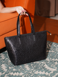 Black Classic Solid Tote Bag
