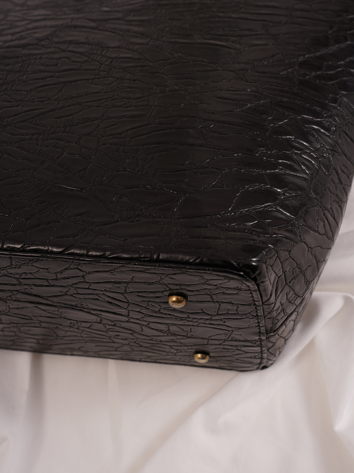 Black Classic Solid Tote Bag