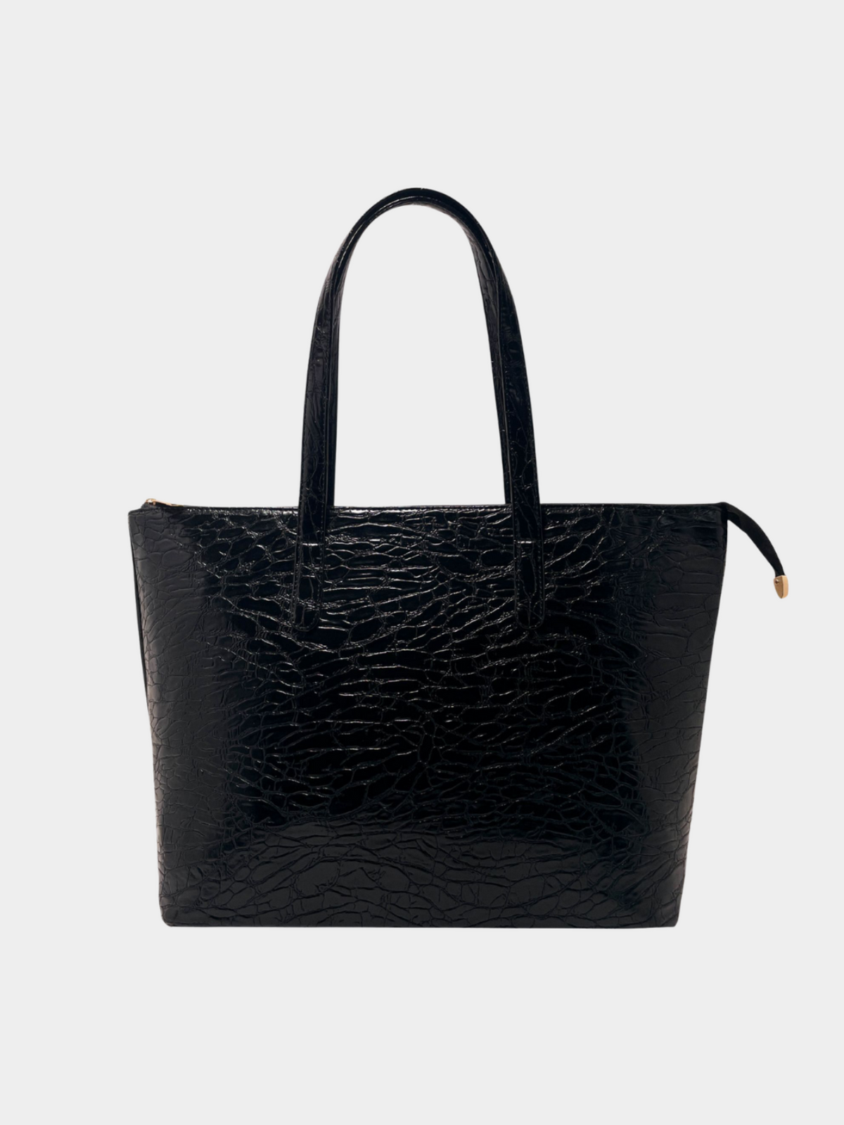 Black Classic Solid Tote Bag